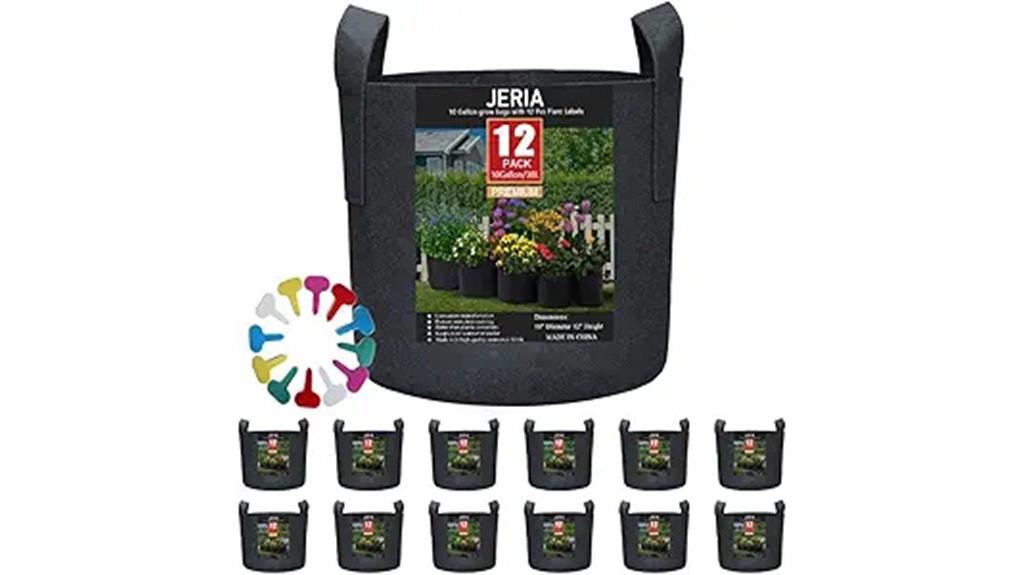durable black grow bags