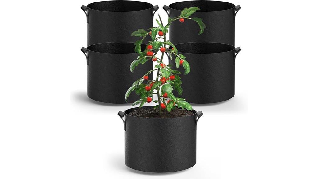 durable five gallon plant pots