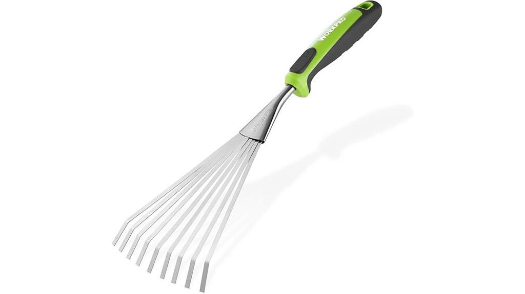durable stainless steel rake