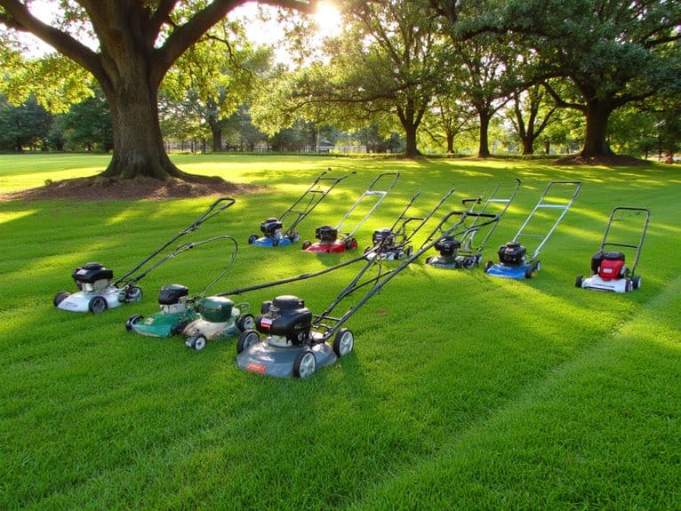 eco friendly quiet lawn mowing