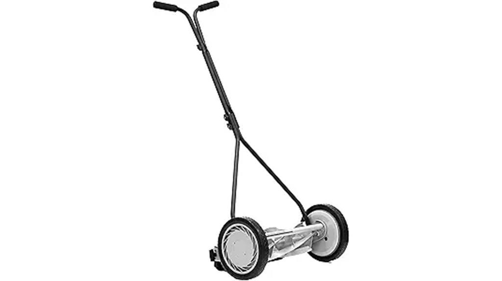 efficient manual lawn mower