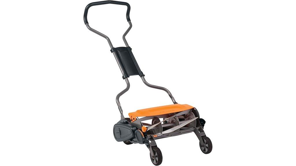 efficient manual reel mower