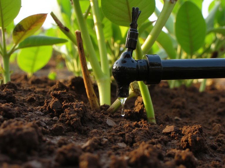 efficient watering with drip