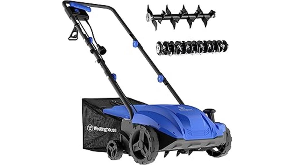 electric dethatcher and aerator