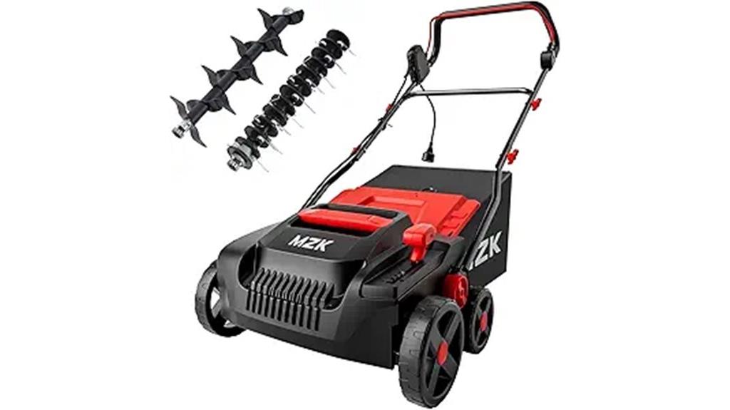 electric dethatcher and scarifier
