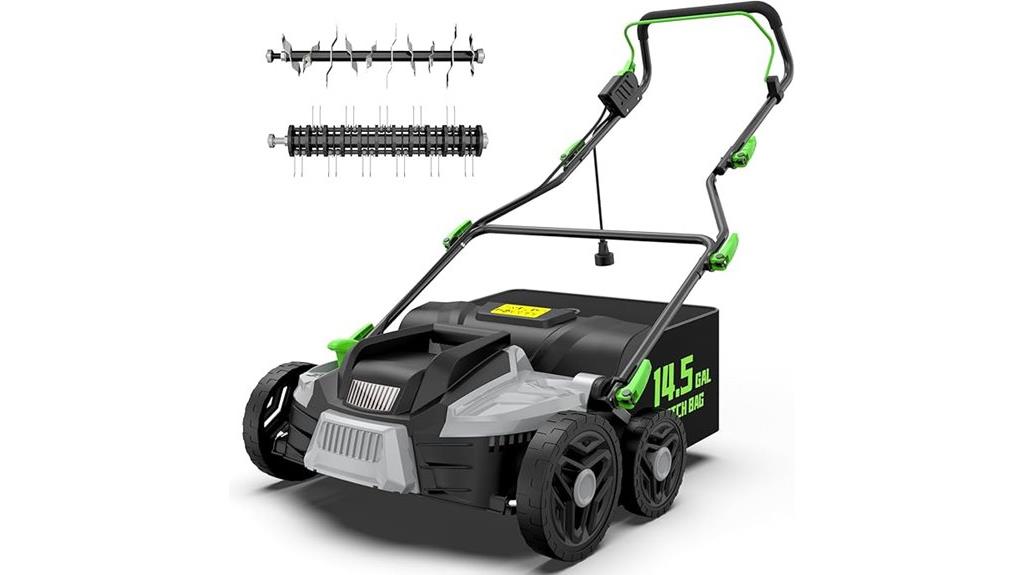 electric dethatcher and scarifier