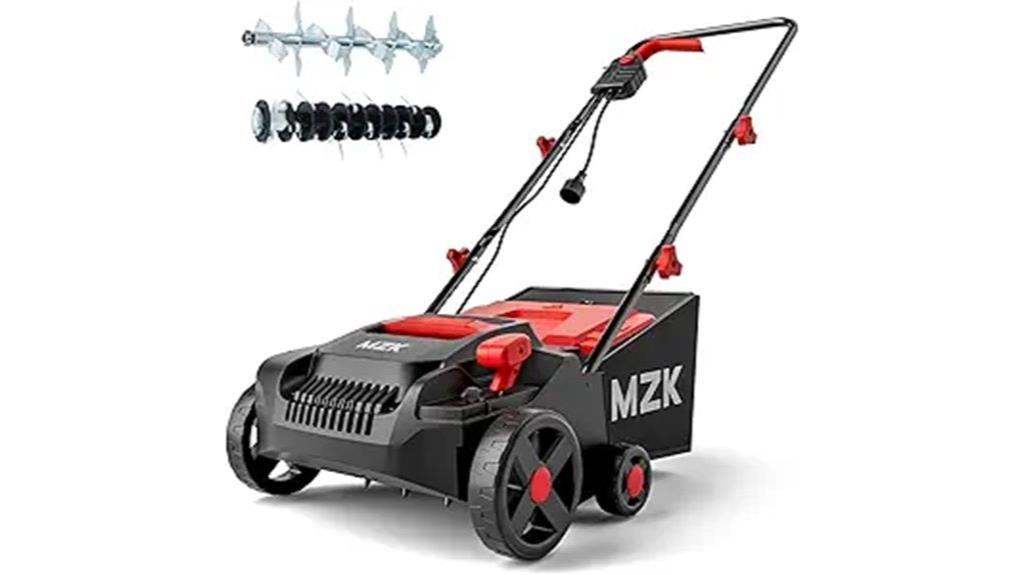 electric dethatcher and scarifier