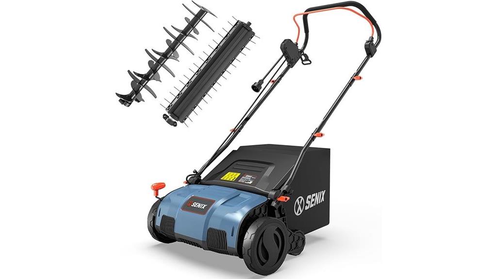 electric dethatcher with scarifier
