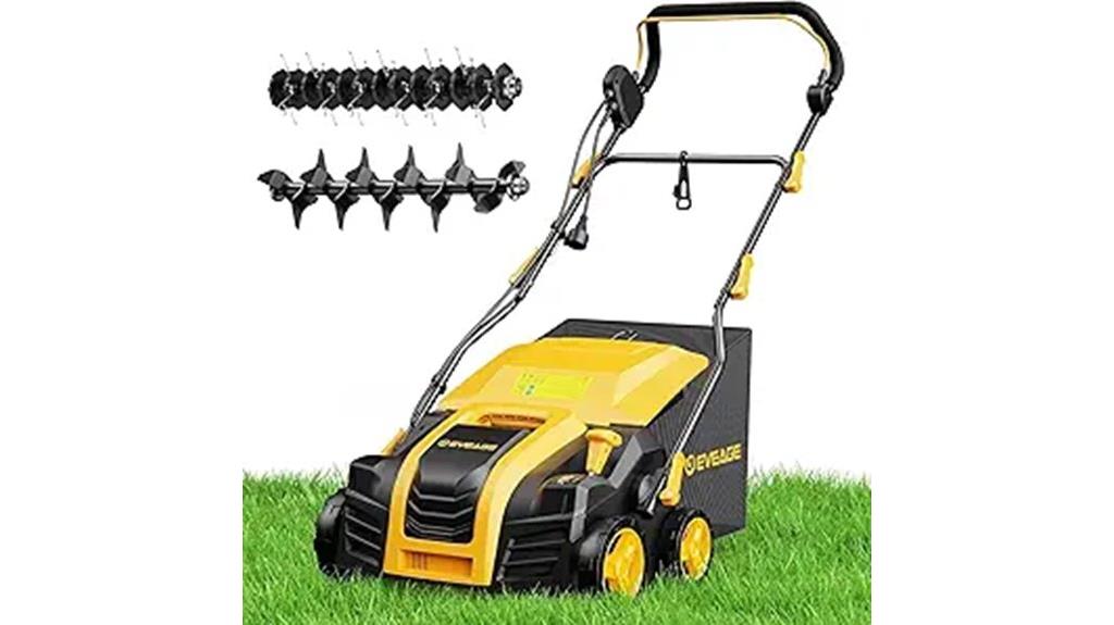 electric lawn dethatcher machine