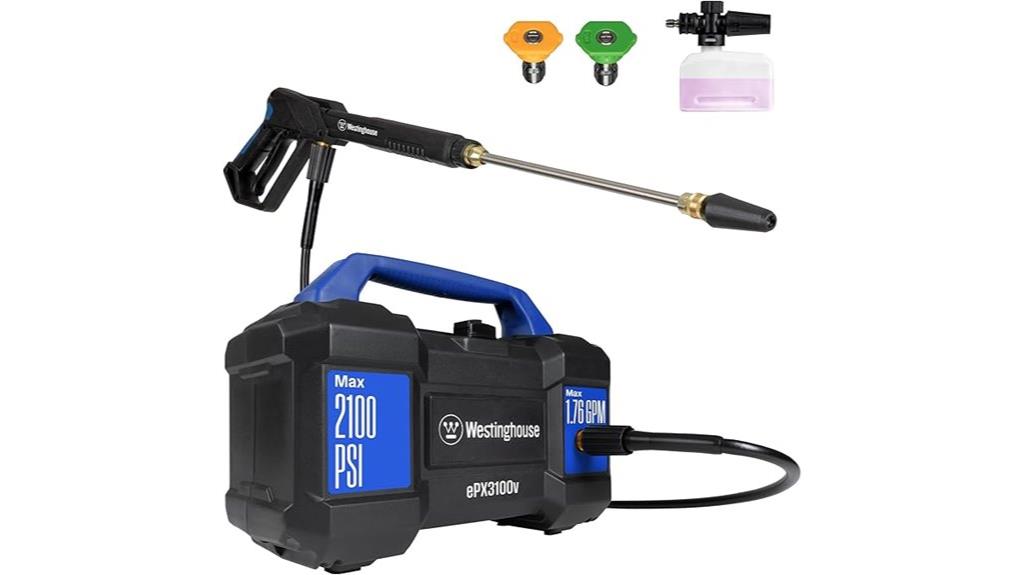 electric pressure washer 2100 psi