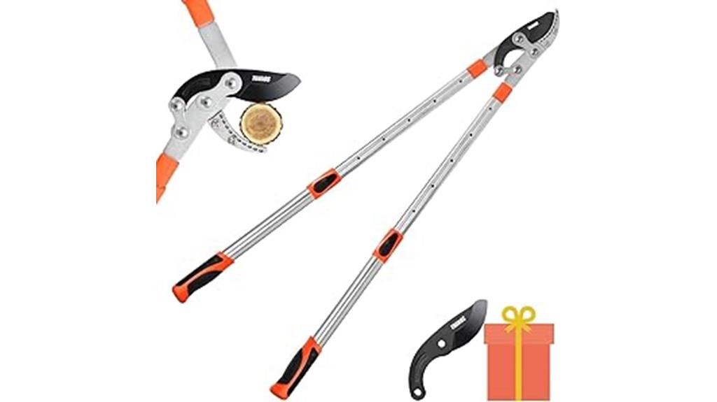 extendable compound action loppers