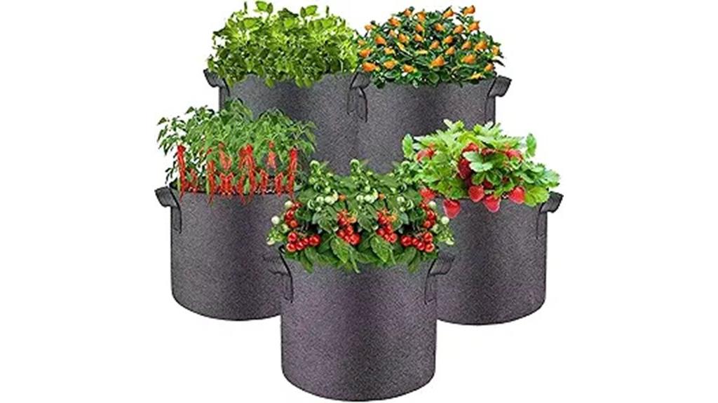 fabric grow pots set