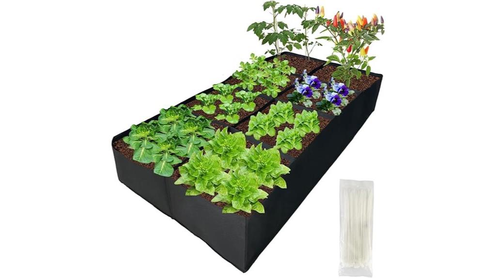fabric raised garden bed