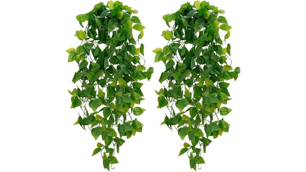 fake pothos hanging plants