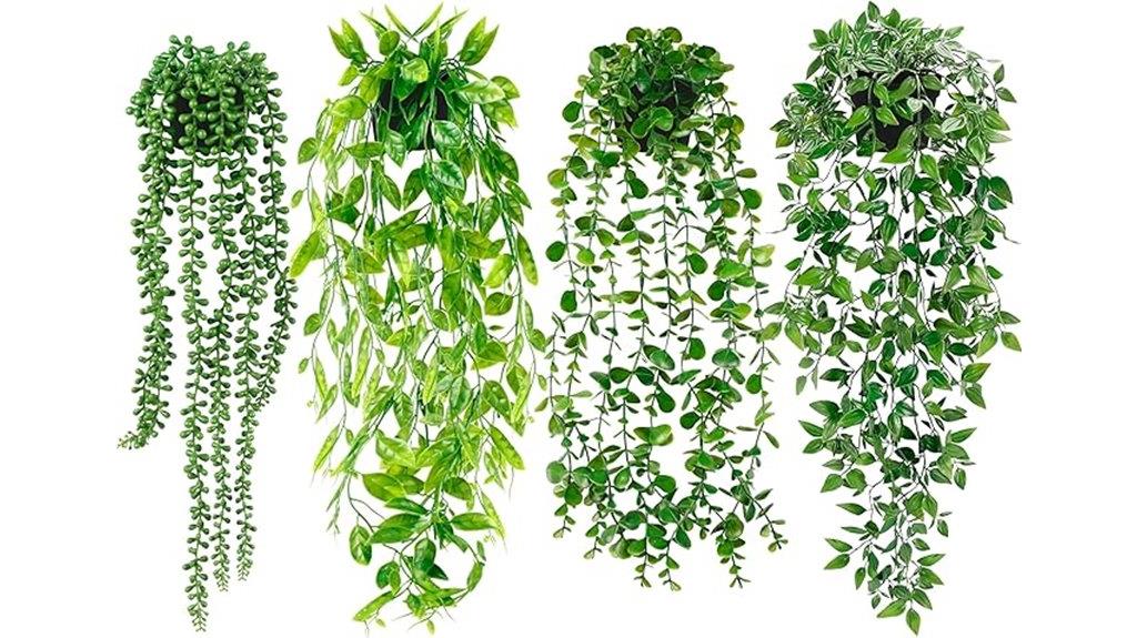 fake potted greenery decor