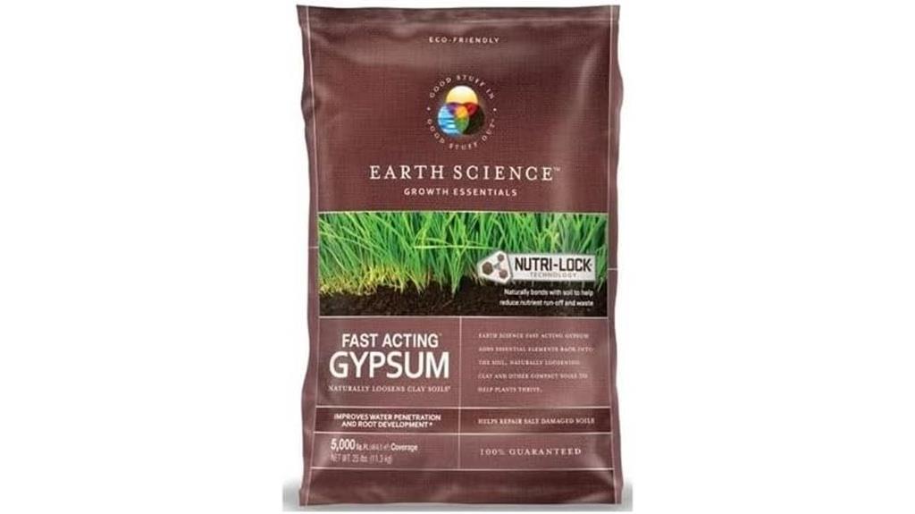 fast acting gypsum product