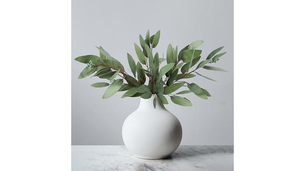 faux eucalyptus wedding decor