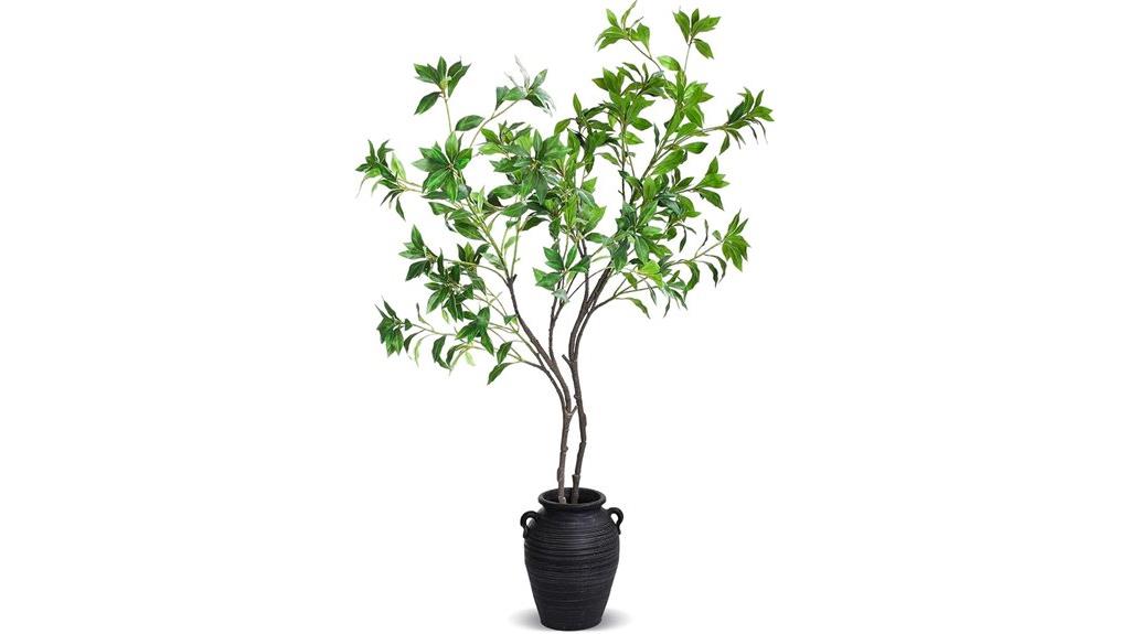 faux japonica leaf branches