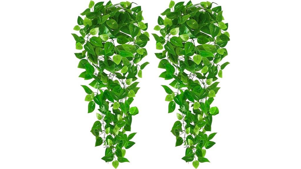 faux vine plant decor