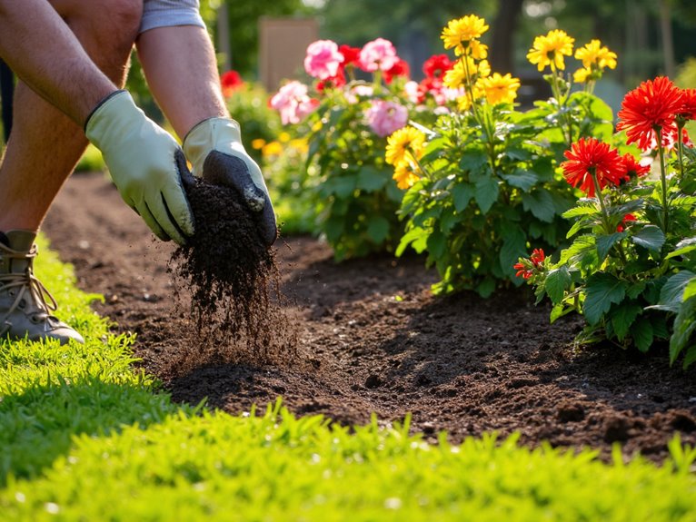 fertilizing ornamental flower gardens
