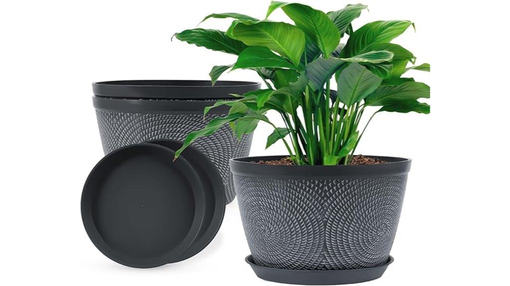 flower pots with drainage