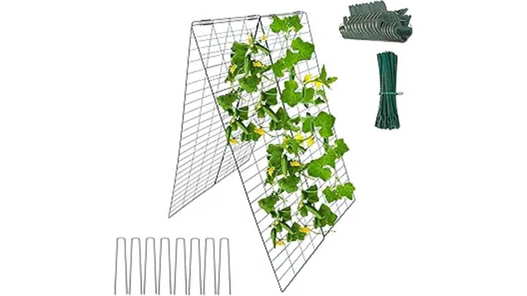 folding a frame plant trellis