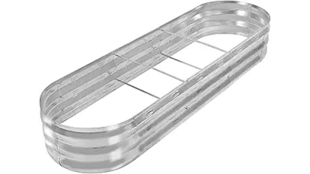 galvanized metal vegetable planter