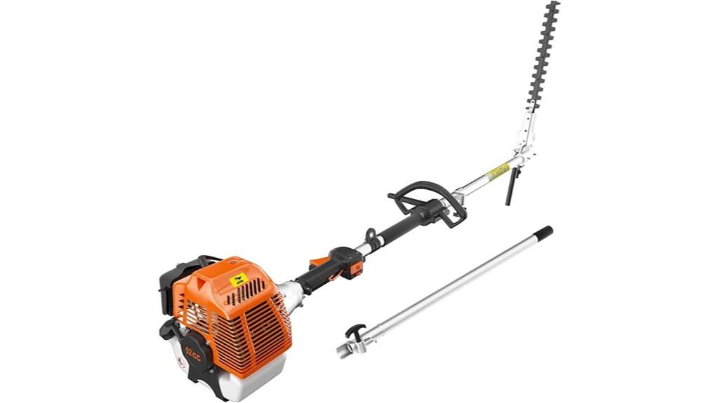 gas powered hedge trimmer extension