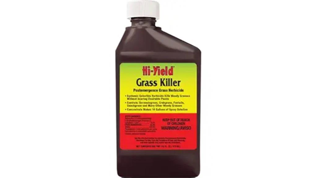 grass killing herbicide solution