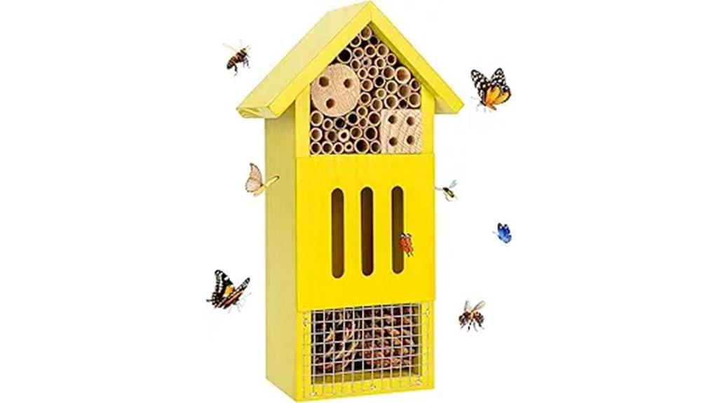 handcrafted insect habitat house