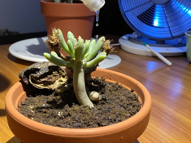 heat damage plant recovery
