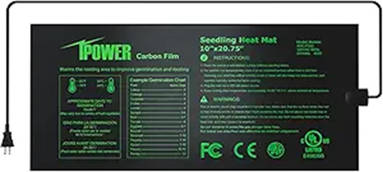 heating mat for germination