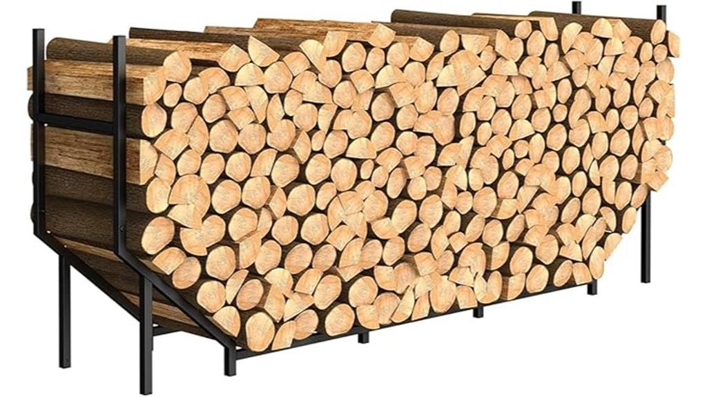 heavy duty firewood rack