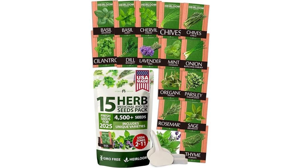 heirloom herb seeds pack