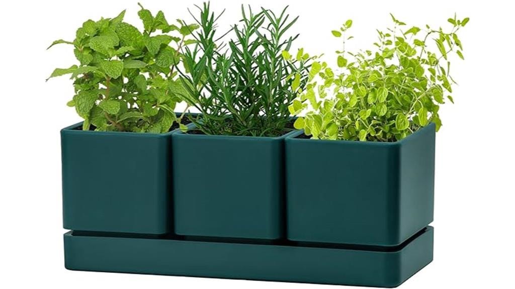 herb garden planter set