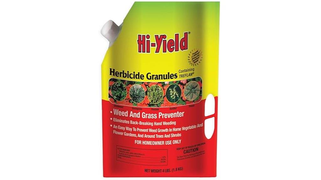herbicide granules for prevention