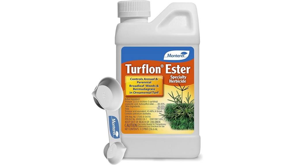 herbicide with measuring spoon
