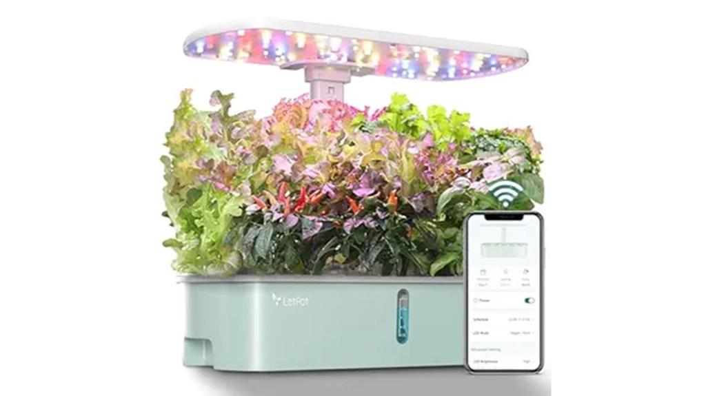 hydroponics system with controls