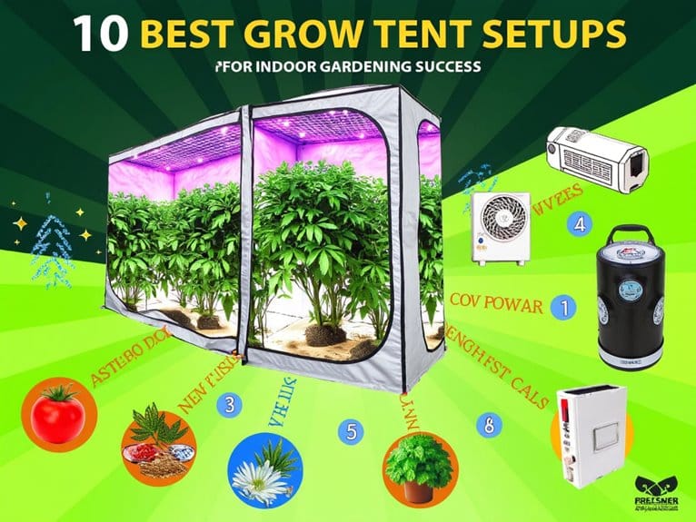 indoor gardening grow tent setups