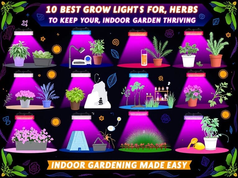 indoor herb garden illumination