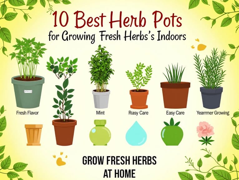 indoor herb growing pots