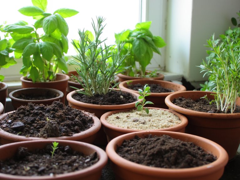 indoor herb growing soils