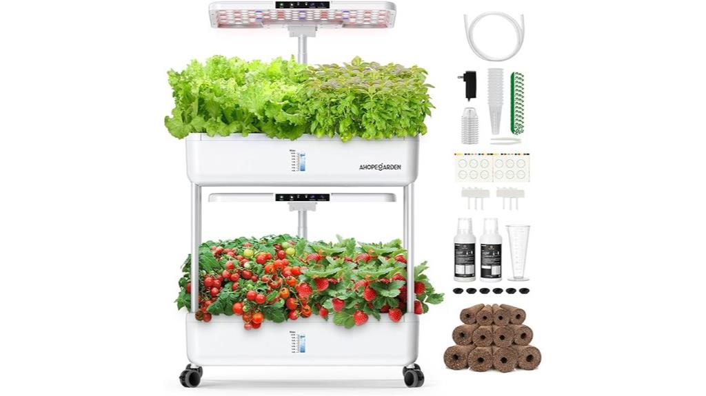 indoor hydroponic gardening system
