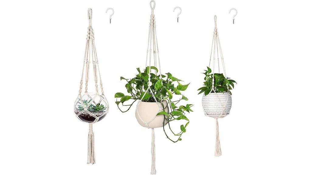 indoor macrame plant hangers