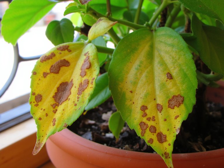 indoor plant leaf issues