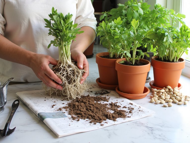 indoor plant repotting guide
