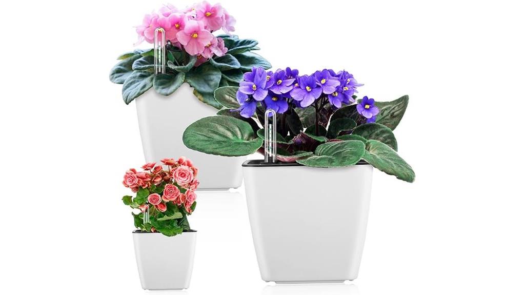 indoor self watering planters