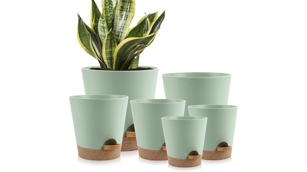 indoor self watering planters set