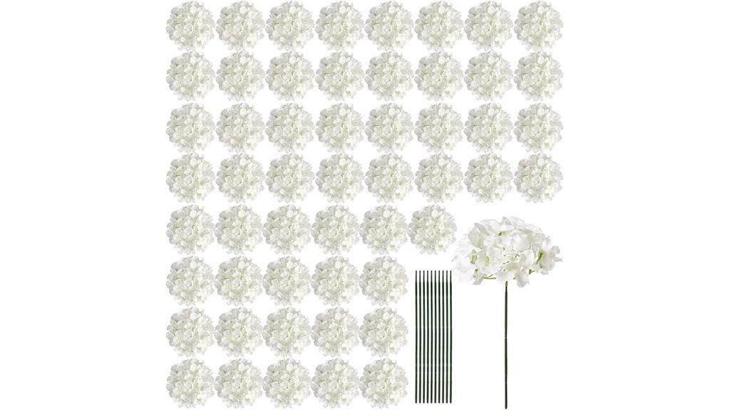 ivory hydrangea decorative flowers