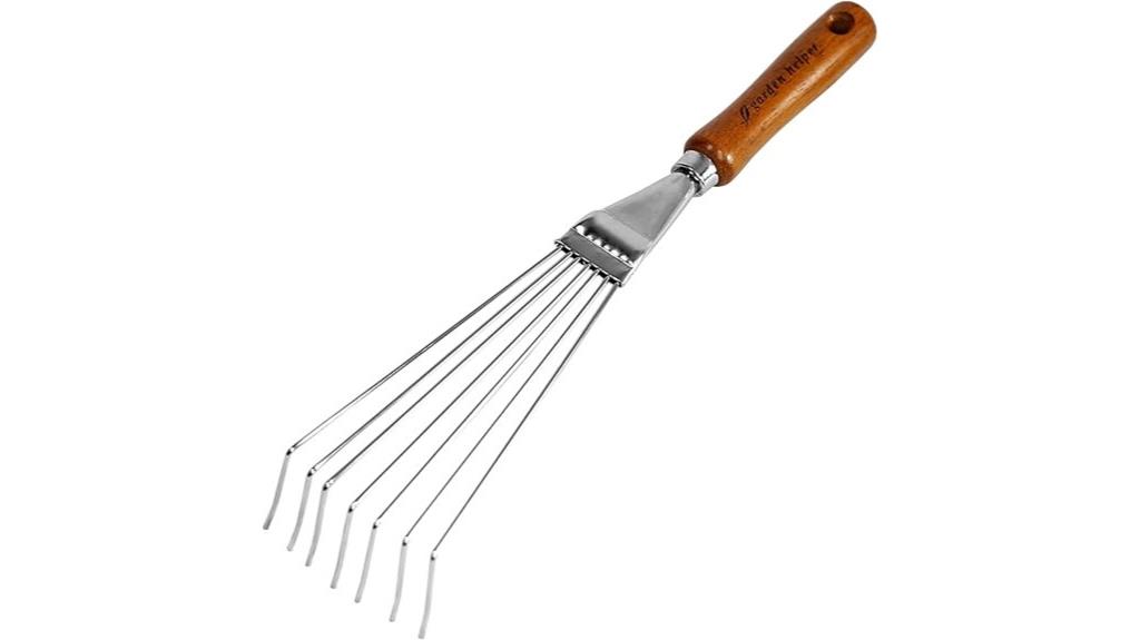 japanese wooden hand rake
